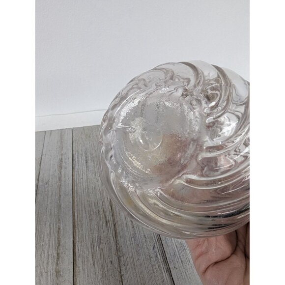 Optic Swirl Oil Cruet Light Pink No Stopper 5" Tall - Picture 5 of 7